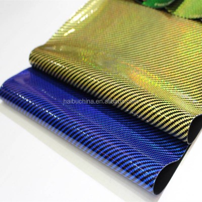 China Factory Striped Printing Pu Shoe Leather Colorful Shinny Fashion Women High Heel Raw Material